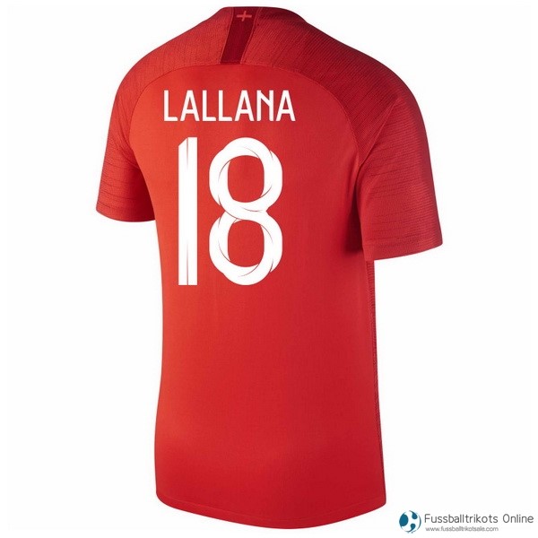 England Trikot Auswarts Lallana 2018 Rote Fussballtrikots Günstig